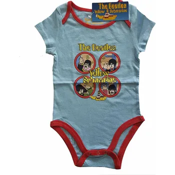 Kojenecké oblečení The Beatles kojenecké body tričko, YS Portholes Blue, dětské M velikost M (3-6 měsíc)