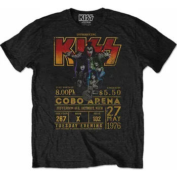 Pánská móda KISS tričko, Cobo Arena ´76 Eco-Tee Black, pánské M