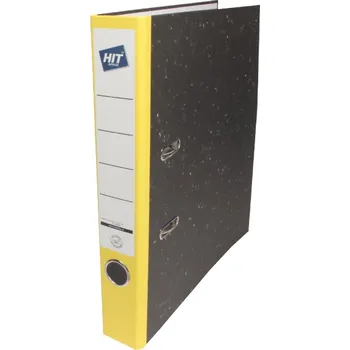 Pořadač pákový A4/50, rado, mramor, žlutý hřbet