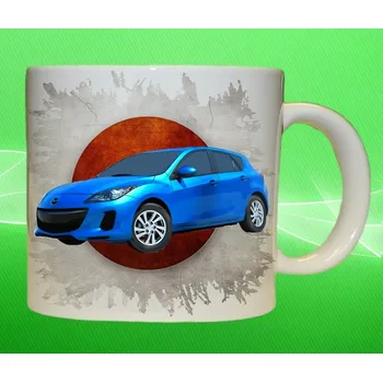 hrnek s Mazda 3 75ml (hrneček s osobním autem Mazda)