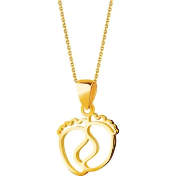 Přívěsek Zlatý přívěsek - chodidla - AP531-6664