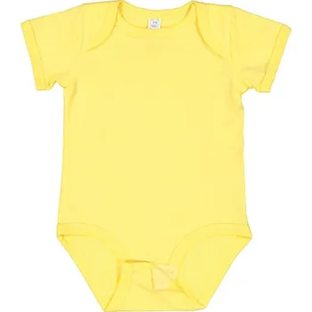 Kojenecký body Rabbit Skins Kojenecké body s krátkým rukávem 4424EU Butter 18 Monate