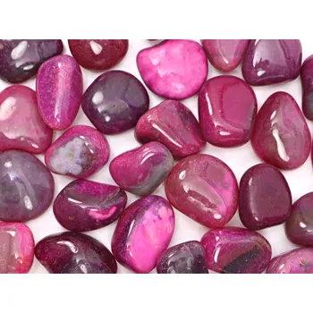 Drahý kámen Magieprirody.cz Tromlovaný kámen Achát růžový XL velikost 35 - 50 mm - Brazílie #631 Množství: 100g