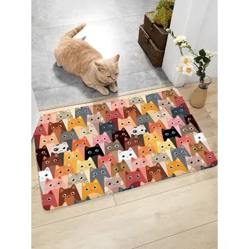 Koupelnová předložka Předložka , veselé kočky č.3