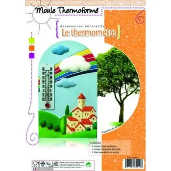 Nádoba na pečení Forma odlévací plastová DTM, motiv Teploměr-Krajina