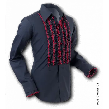 Pánská košile Pete Chenaski košile, Black with Red Trim, pánská M