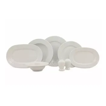 jídelní souprava Hermia porcelánová jídelní souprava 53 ks bílá