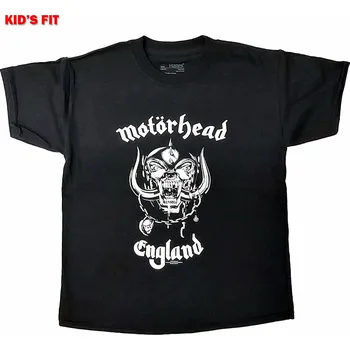Chlapecké tričko Motorhead tričko, England Black, dětské M velikost M (9-10 let)