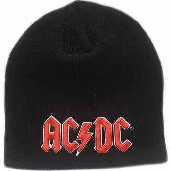 Čepice AC/DC zimní kulich, Red 3D Logo