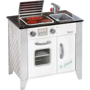 Dětská kuchyňka Dětská dřevěná kuchyňka s LED varnou deskou