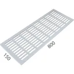 SRL - ALFA větrací mřížka šířka 150 x 800 mm 150 mm, 800 mm Bílá komaxit