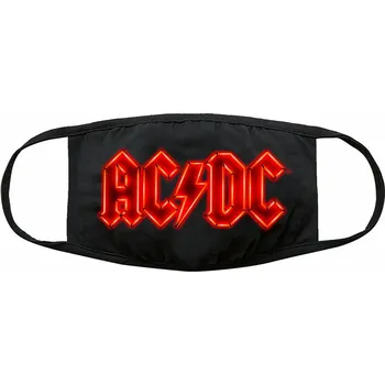 AC/DC bavlněná rouška na ústa, Neon Logo