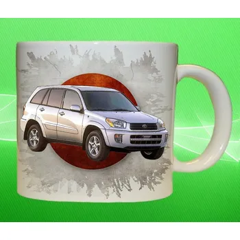hrnek Toyota RAV4 II 330ml (hrneček s osobním autem TOYOTA)