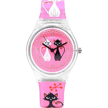 Hodiny Dětské hodiny s kočkami, Qartz