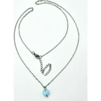 Náhrdelník Náhrdelník Larimar - kulička 7 mm č.2 45 cm