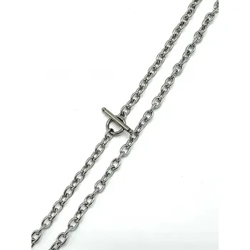 Řetízek Ocelový řetízek č. 30 lesklý (0,6 x 55 cm)