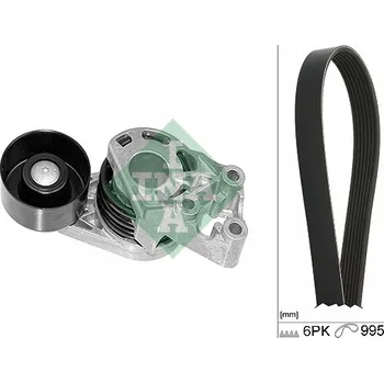 Sada žebrovaných klínových řemenů INA 529 0378 10