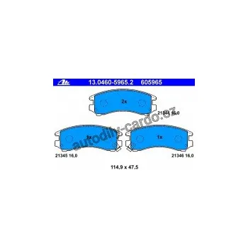 Brzdová destička Sada brzdových destiček ATE 13.0460-5965 (AT 605965) - NISSAN
