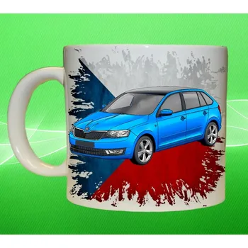 hrnek s autem České auta 40 150ml (hrneček s osobním autem České výroby)