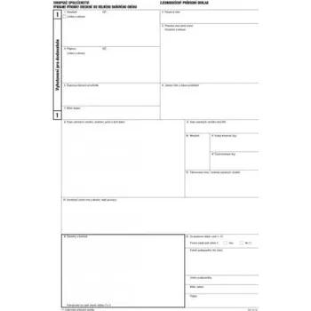 Tiskopis Tiskopis OPTYS, 1392 Zjednodušený průvodní doklad A4, samopropis., 1+2 listy