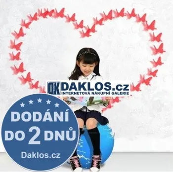 Samolepící dekorace 6 kusů - 3D motýli na stěnu - samolepicí / nalepovací - červené