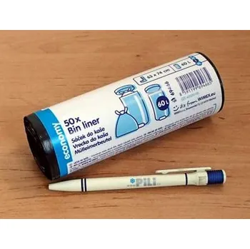 Pytle na odpadky Pytle na odpad 60 l 63x74cm sáčky do koše 50ks