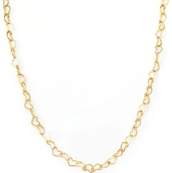 Náhrdelník Luxusní ocelový náhrdelník s motivem srdíček - Zlato