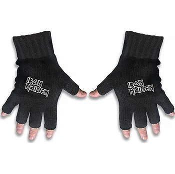 Rukavice Iron Maiden bezprstové rukavice, Logo, unisex