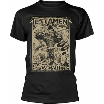 Pánská móda Testament tričko, WWIII BP Black, pánské M