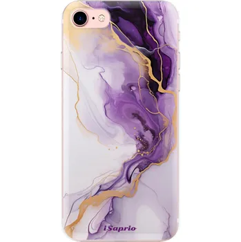Telefonní příslušenství Odolné silikonové pouzdro iSaprio - Purple Gold Marble - iPhone 7