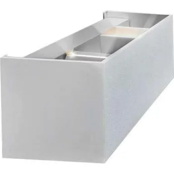 Venkovní osvětlení LED Venkovní nástěnné svítidlo AZzardo Gambino 2 white AZ1882 2x6W 960lm 3000K IP44 20cm bílé