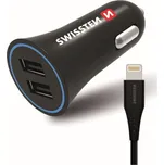 Swissten USB adaptér 2x + Lightning kabel (Apple)