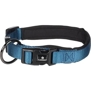 Obojek pro psa Obojek FLAMINGO Abbi modrý (XXXL) 3,8x65-70cm