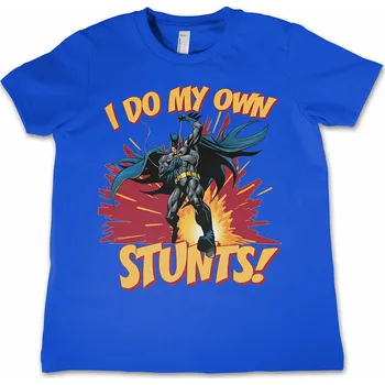 Karnevalový kostým Batman tričko, I Do My Own Stunts Blue, dětské M velikost M věk (8 let)
