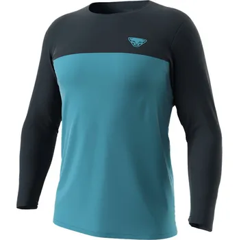 Pánské tričko Triko Dynafit Traverse S-Tech Longsleeve storm blue 2025 Barva: modrá, Velikost: M / L