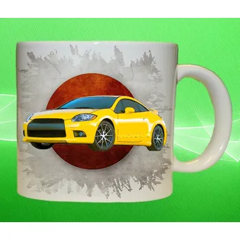 hrnek s Mitsubishi Eclipse GT 75ml (hrneček s osobním autem Mitsubishi)