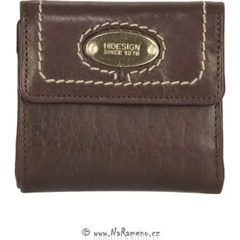 Peněženka Malá dámská hnědá kožená peněženka HIDESIGN na patent Orsay W1 (557)