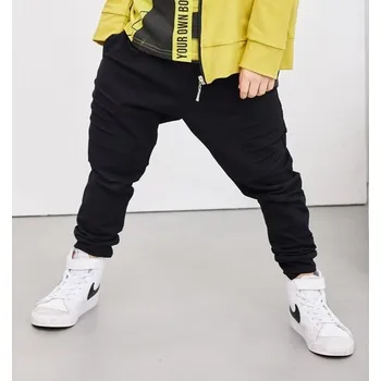 Chlapecké kalhoty Chlapecké teplákové Baggy černé - 104/110