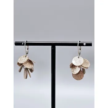 Náušnice Ocelové náušnice - Třpytivá kolečka č. 2