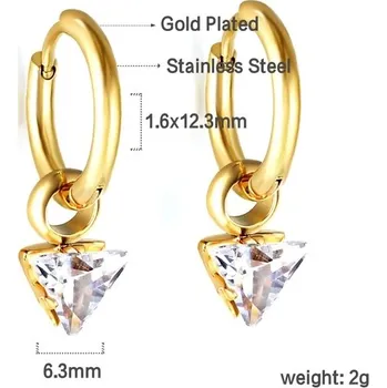 Náušnice Luxusní dámské náušnice z nerezové oceli - 761AG