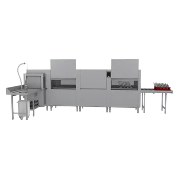 Myčka nádobí Myčka tunelová 300, studená voda, výstup vpravo, rohový, předmytí, rekuperace | RM - XT 300 R CTPWR XTRCO