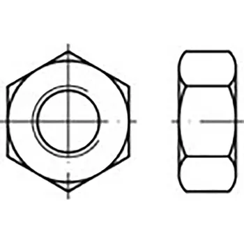 Matice TOOLCRAFT TO-6861018 šestihranné matice M6 DIN 934 ocel pozinkované 100 ks