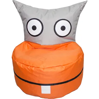 Sedací pytel Sedací pytel CRAZYSHOP TROLIK, šedo-oranžová