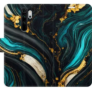 Pouzdro na mobilní telefon Flipové pouzdro iSaprio - Dark Paint - Xiaomi Redmi Note 8 Pro