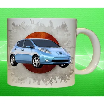 hrnek s Nissan Leaf 75ml (Hrneček s osobním autem Nissan)