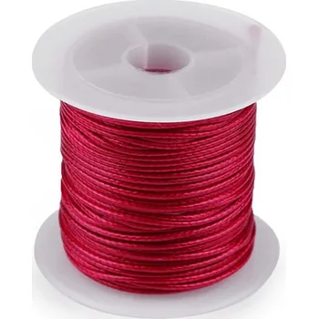 Příze Šňůrka hlazená, lesklá Ø1 mm - 4 fuchsiová tm.