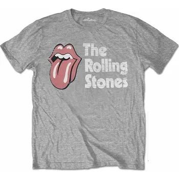 Rolling Stones tričko, Scratched Logo Grey, pánské XXL