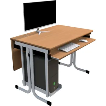 Počítačový stůl PC stůl jednomístný, pevný - YGNÁC D1