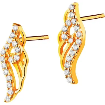 Náušnice Zlaté náušnice křídla - K-655.02