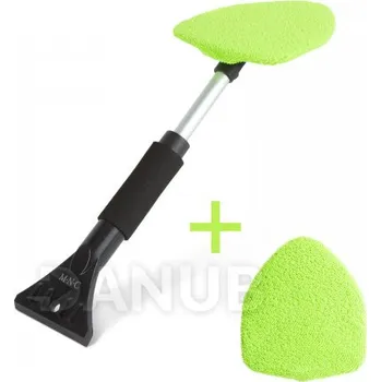 2 v 1 čistič skla do auta - stěrka na páru a škrabka na led